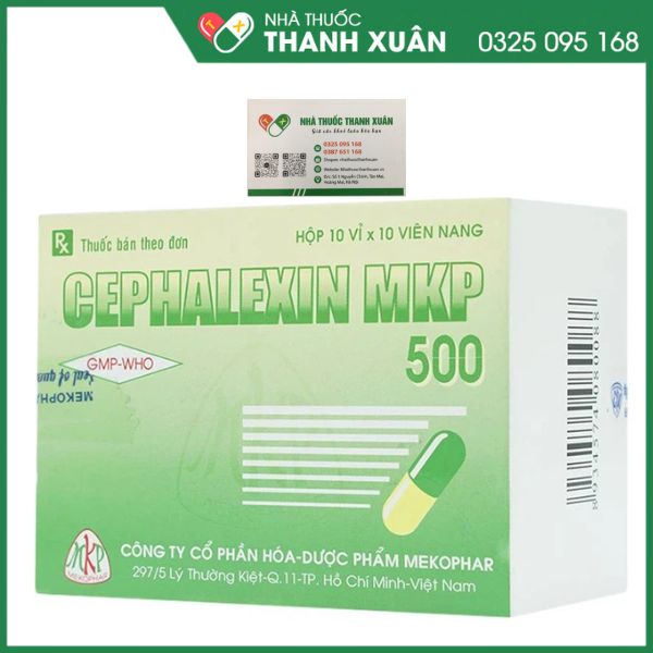 Cephalexin MKP 500 - Điều trị nhiễm do vi khuẩn nhạy cảm